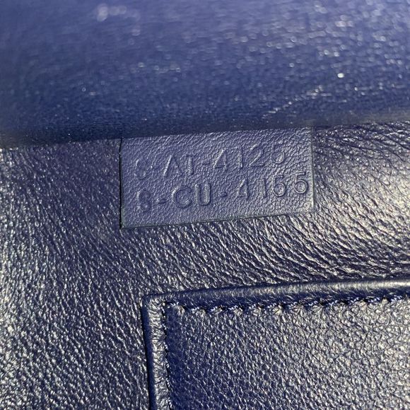Celine Luggage Bag Smooth Leather Nano Blue - Picture 9 of 9